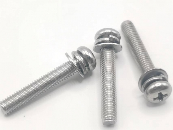 赤壁GB9074.8 十字槽小盘头螺钉平弹垫组合