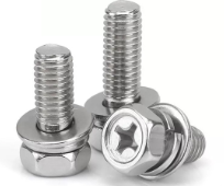 哈密GB9074.13不锈钢十字凹穴外六角三组合螺钉